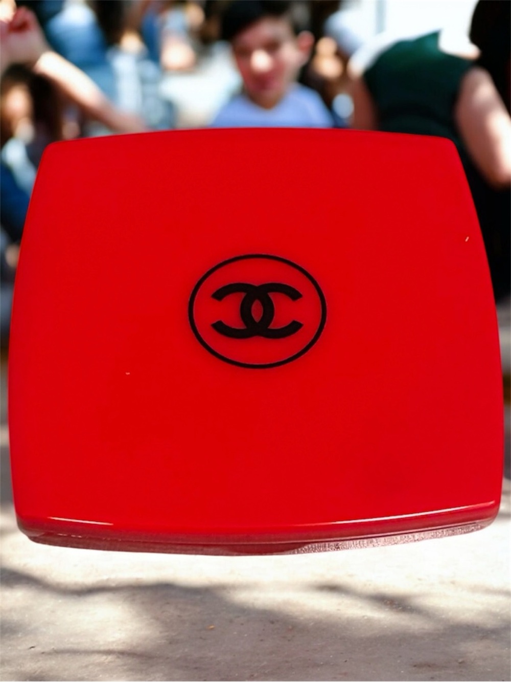 CHANEL Cherry Red Compact VIP Mirror